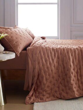 Quince Bamboo Dream Quilt Clay F/Q EUC